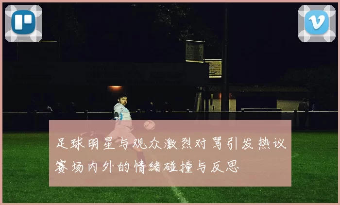 足球明星与观众激烈对骂引发热议赛场内外的情绪碰撞与反思